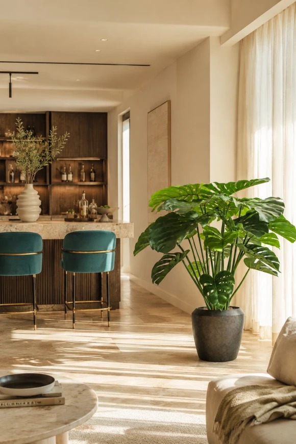 Image of Artificial Monstera in Earle Dumpy Pot - 120cm