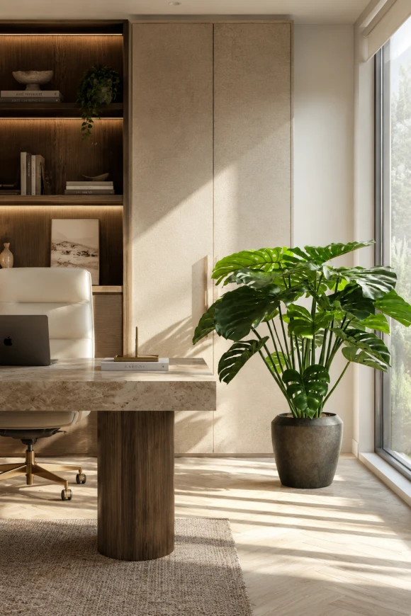 Image of Artificial Monstera in Earle Dumpy Pot - 120cm
