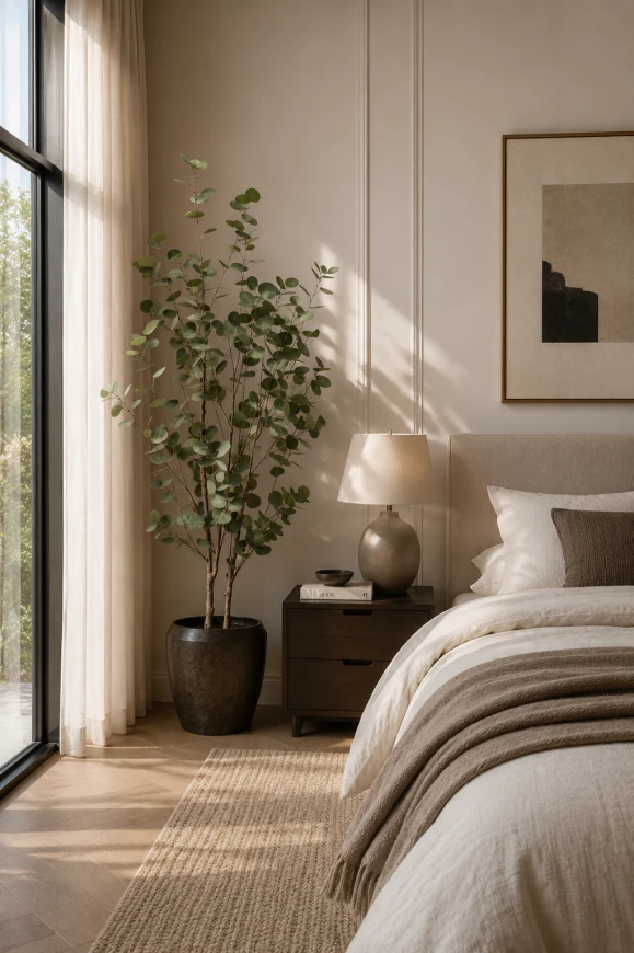 Image of Artificial Eucalyptus Tree in Earle Dumpy Pot - 180cm