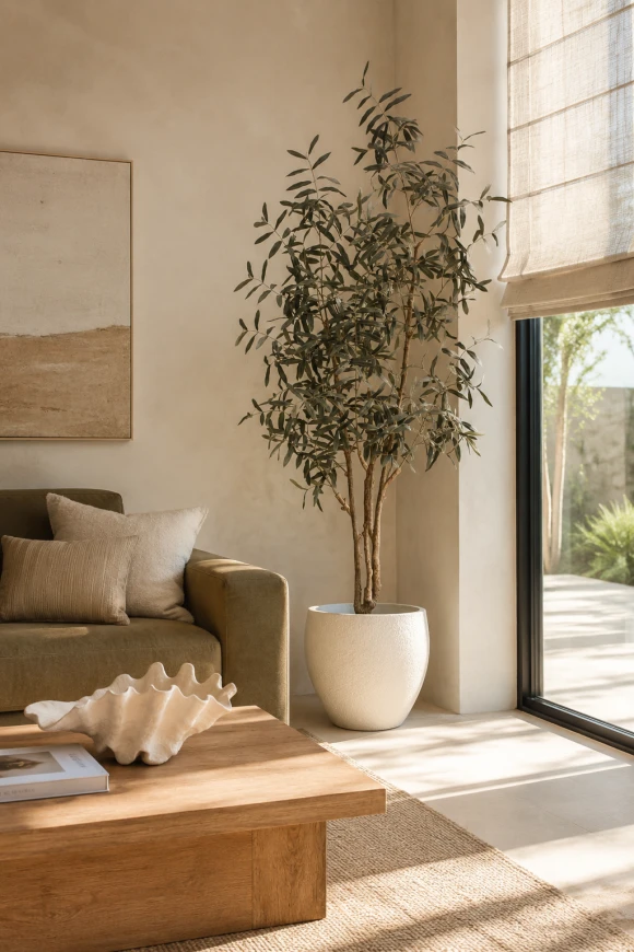 Image of Artificial Olive Tree in Easington Pot - 210cm